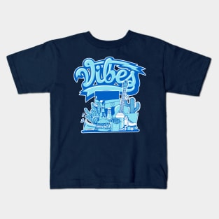 Vibes Argon Blue Kids T-Shirt